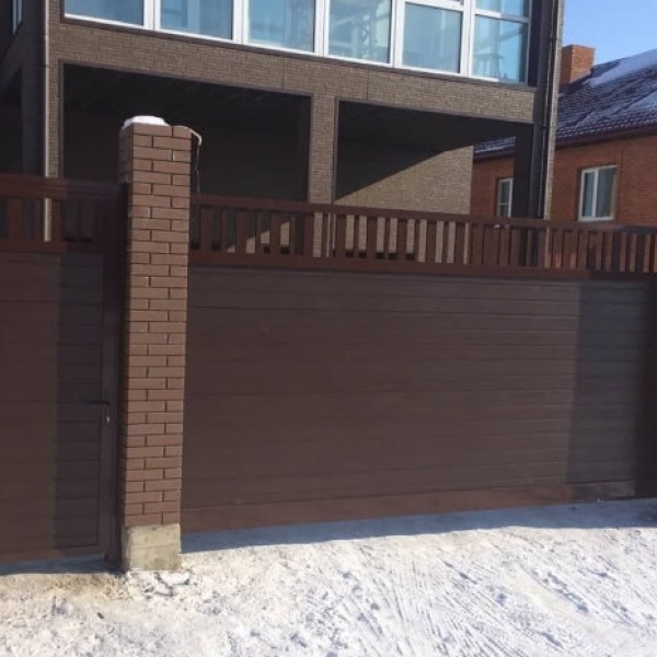 Откатные въездные ворота Алютех Prestige