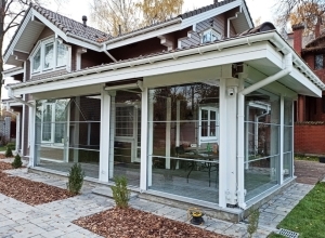 Подъемные стеклянные ограждения