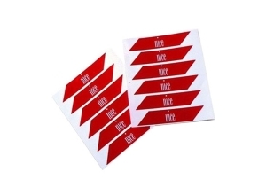 Светоотражающие наклейки на стрелу шлагбаума Nice NK1